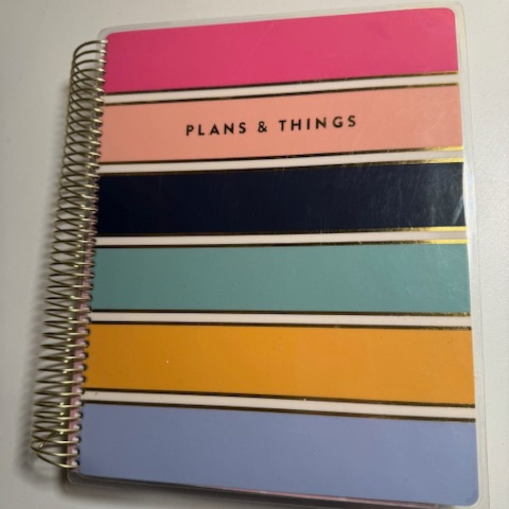 Spiral Notebook Monthly Daily Weekly Undated Calendar Planner Journal New
